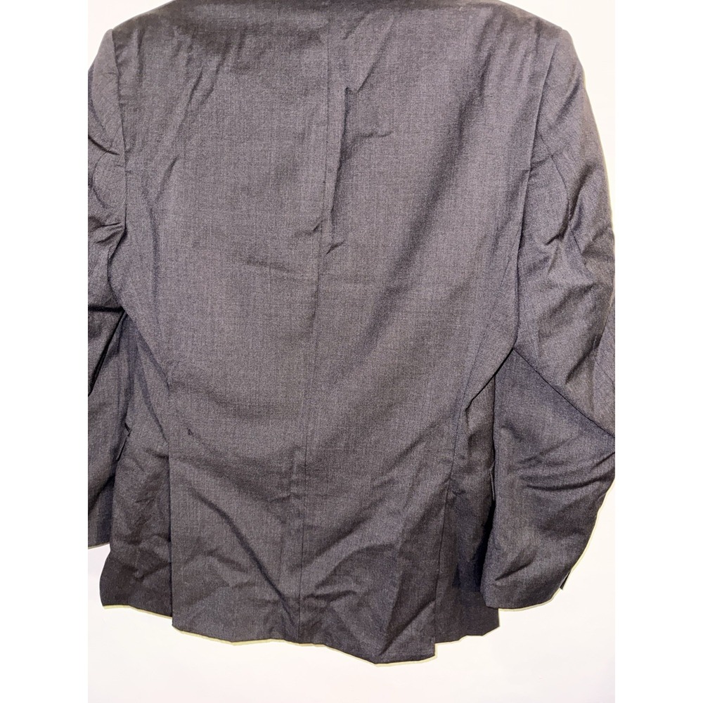 Calvin Klein Men's Charcoal Gray Slim Fit 100% Wool Blazer Suit Jacket 38R - Picture 3 of 13
